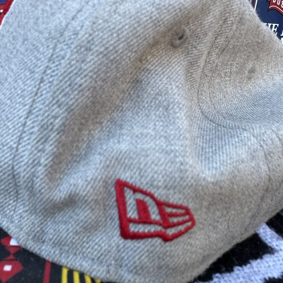 Houston Rockets Snapback 9Fifty New Era Cap Hardwood Classics Hat NBA Grey Red - Picture 4 of 8